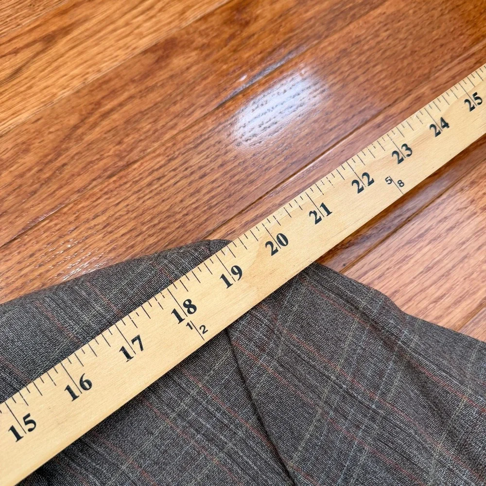 Hugo Boss Einstein Sigma Blazer Mens 42R Brown Glen Plaid Virgin‎ Wool Stretch